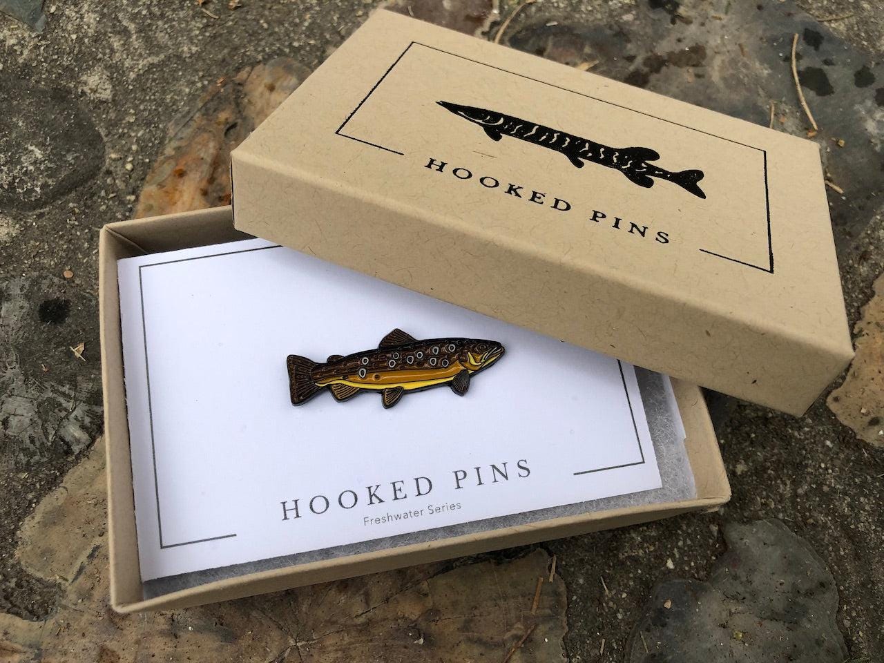 Brown Trout  - Fish Pin with Gift Box