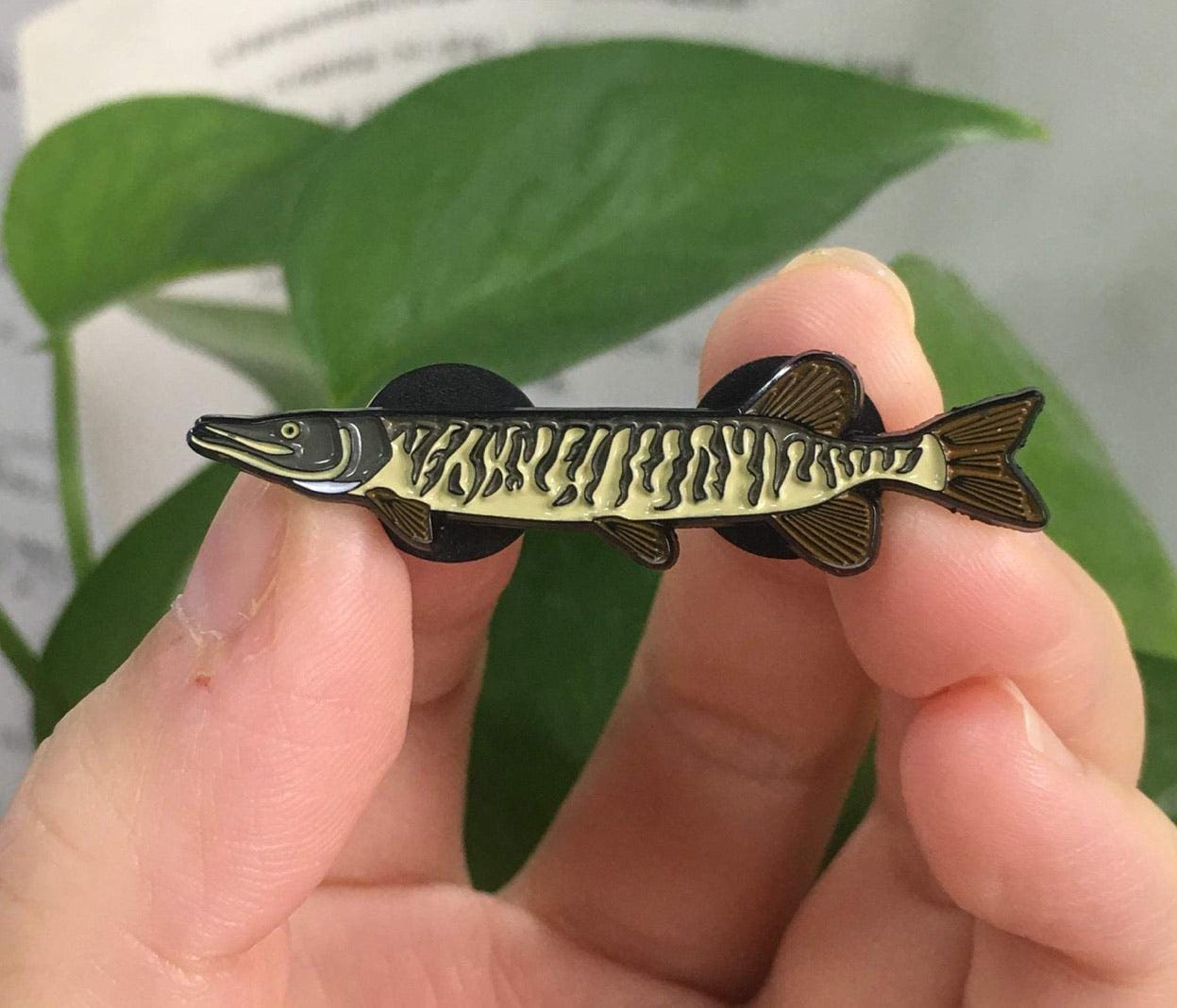 Tiger Muskie  - Fish Pin with Gift Box