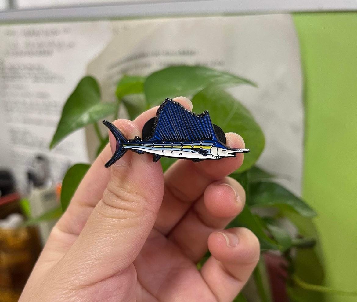 Sailfish  - Fish Pin with Gift Box