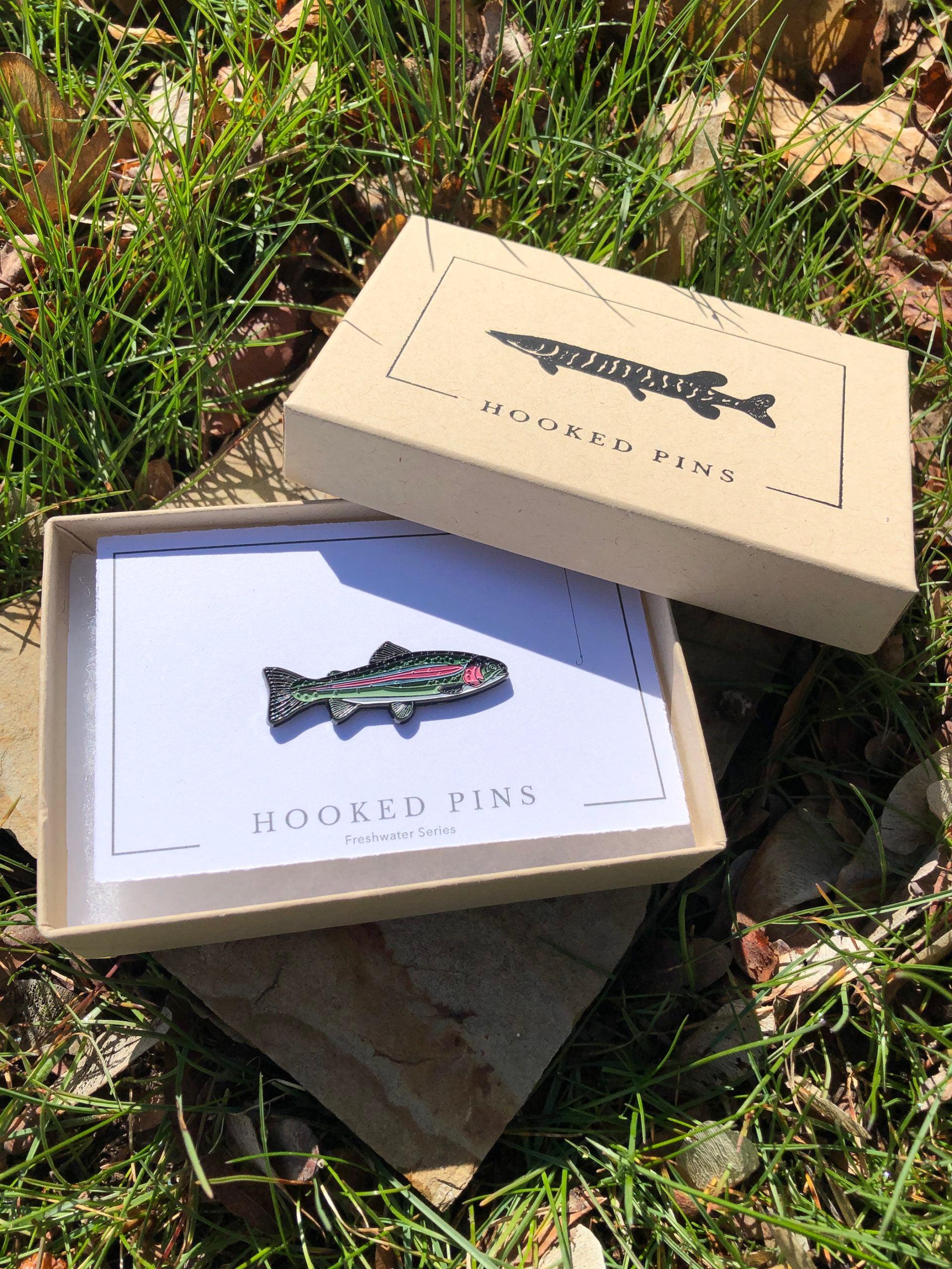 Rainbow Trout   - Fish Pin with Gift Box
