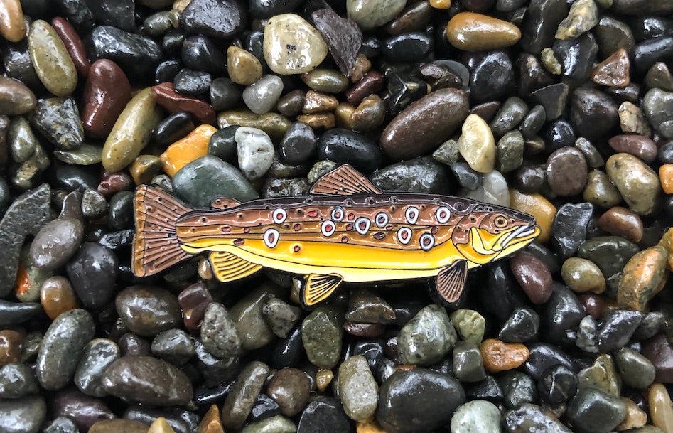Brown Trout  - Fish Pin with Gift Box