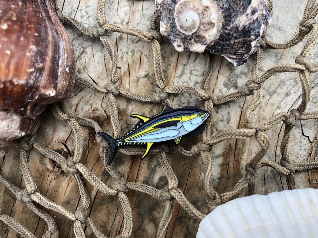 Yellowfin Tuna  - Fish Pin with Gift Box