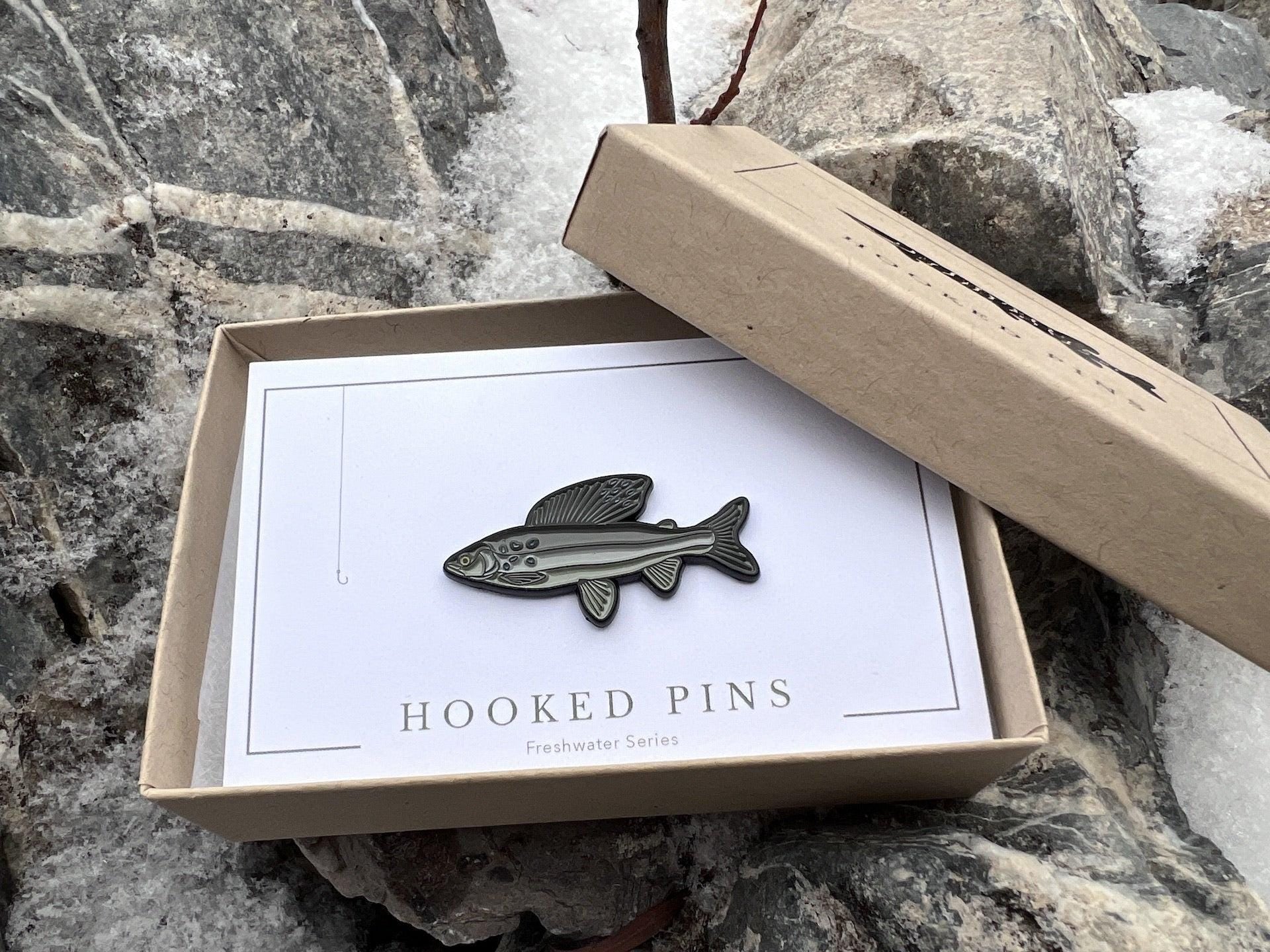 Arctic Grayling - Fish Pin with Gift Box