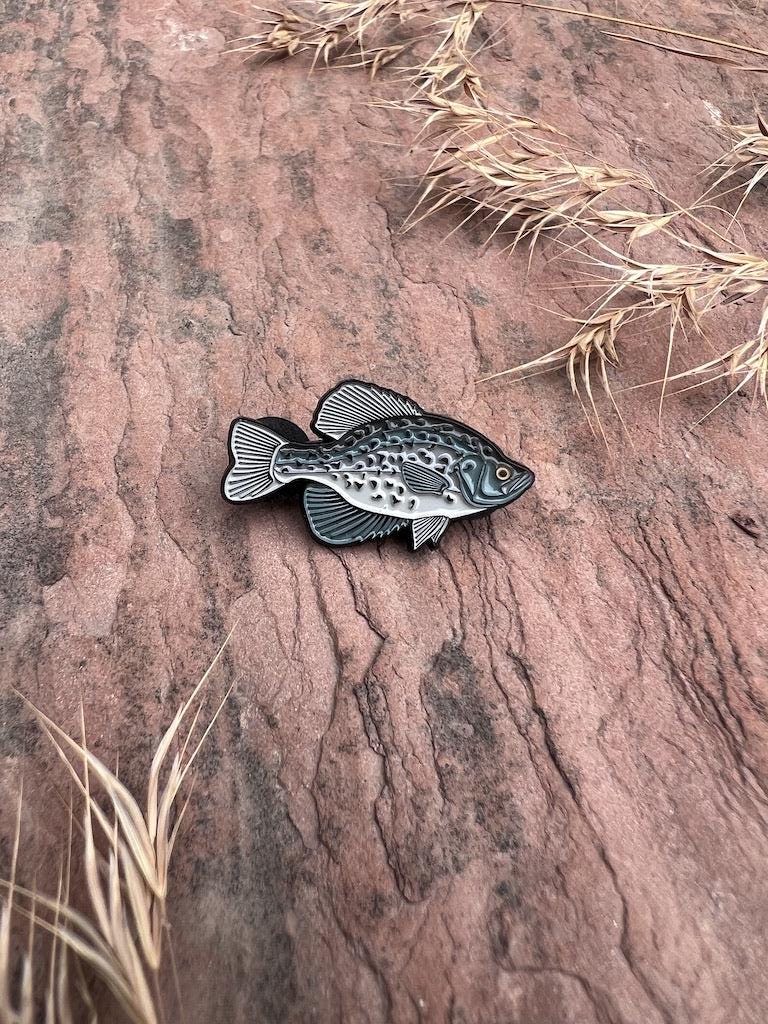 Black Crappie - Fish Pin with Gift Box