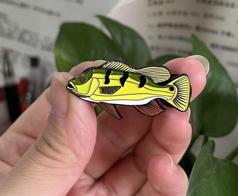 Peacock Bass - Fish Pin with Gift Box