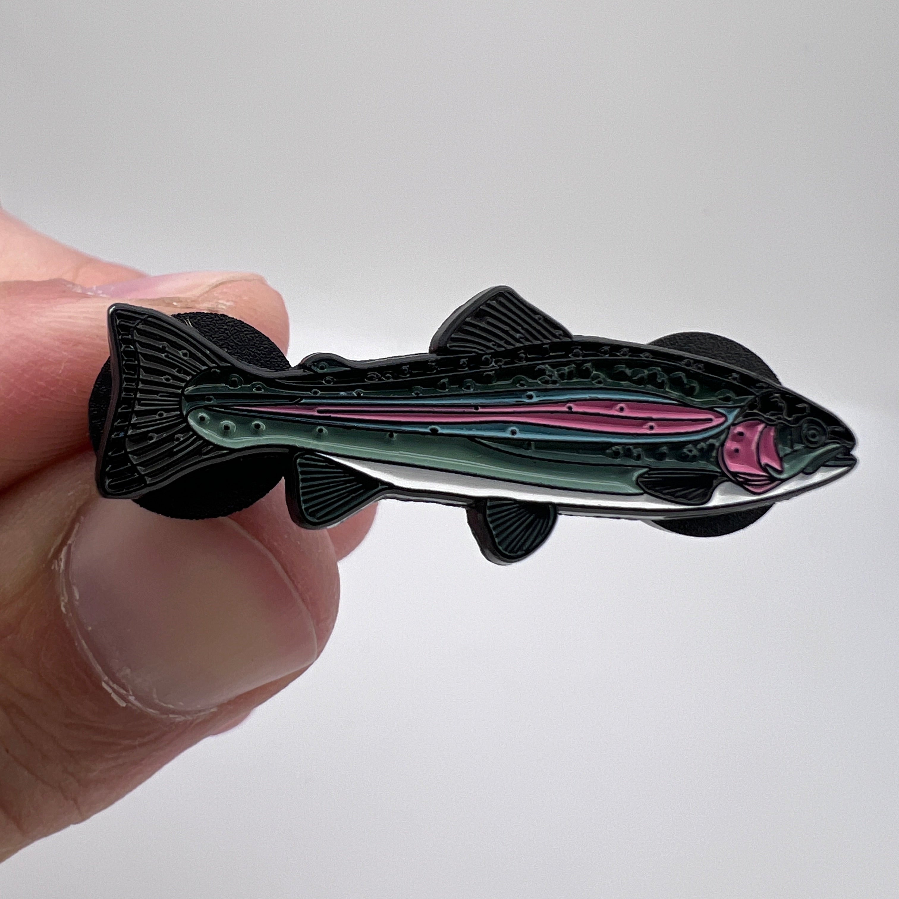 Rainbow Trout   - Fish Pin with Gift Box