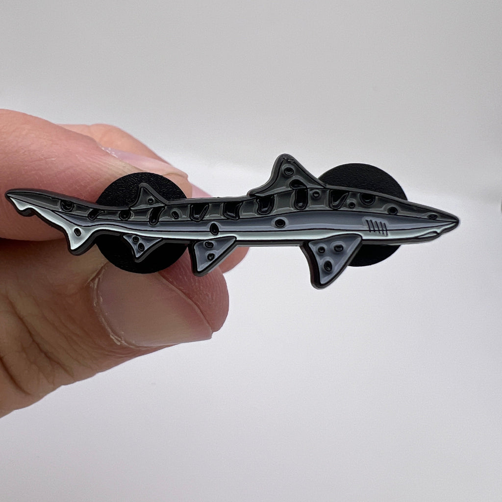 Leopard Shark - Enamel Pin with Gift Box