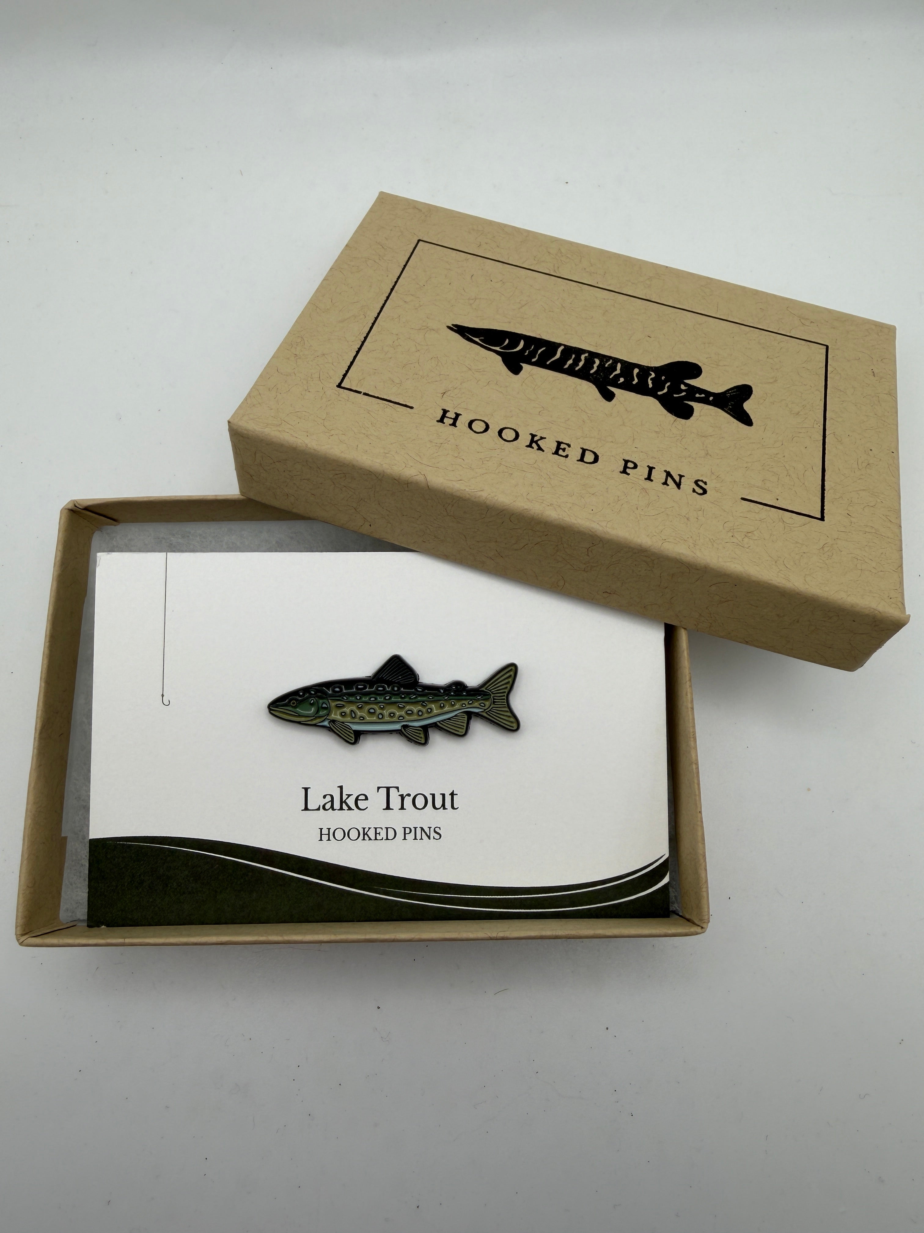 Lake Trout - Fish Pin with Gift Box