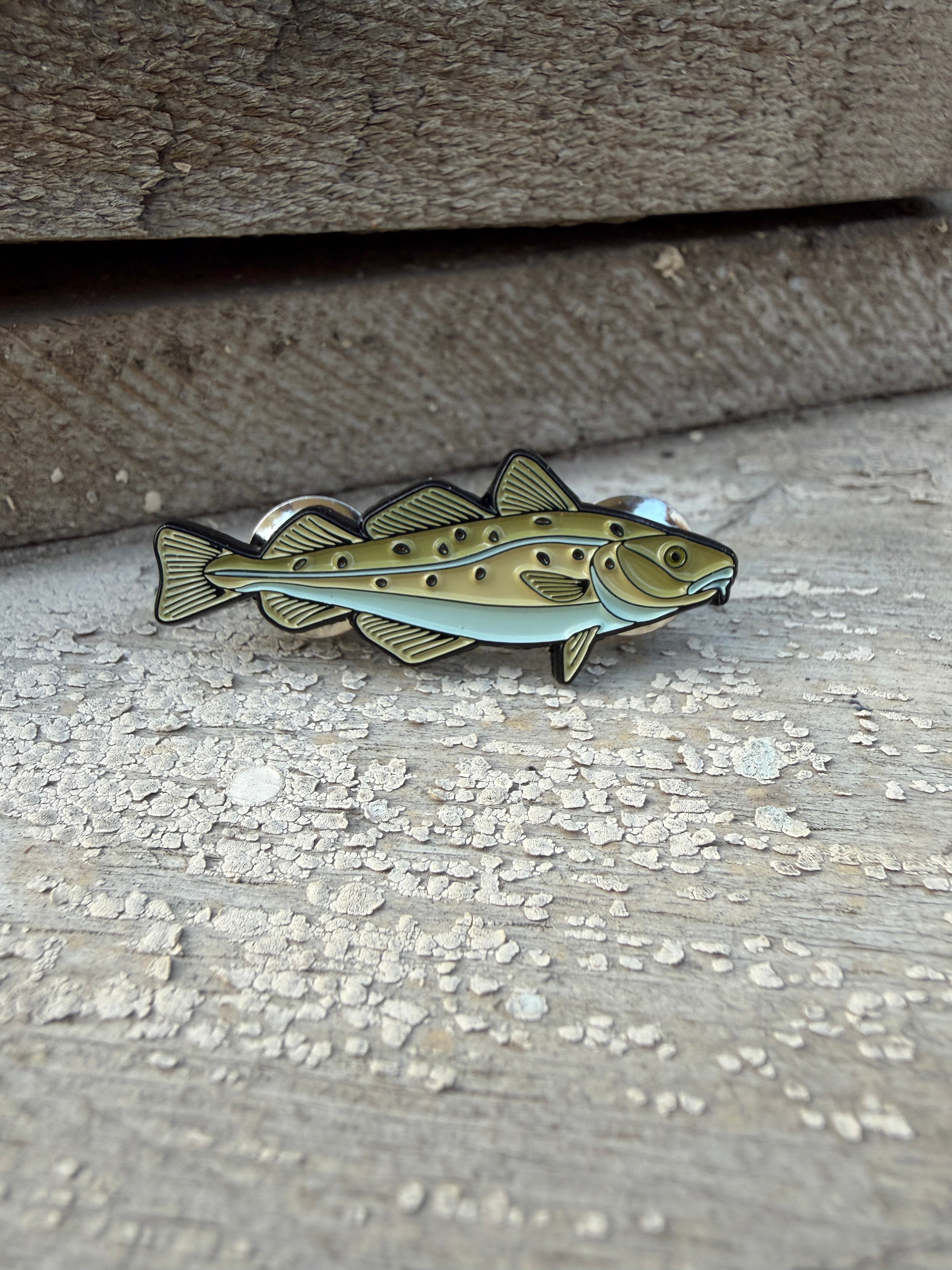 Atlantic Cod - Fish Pin with Gift Box
