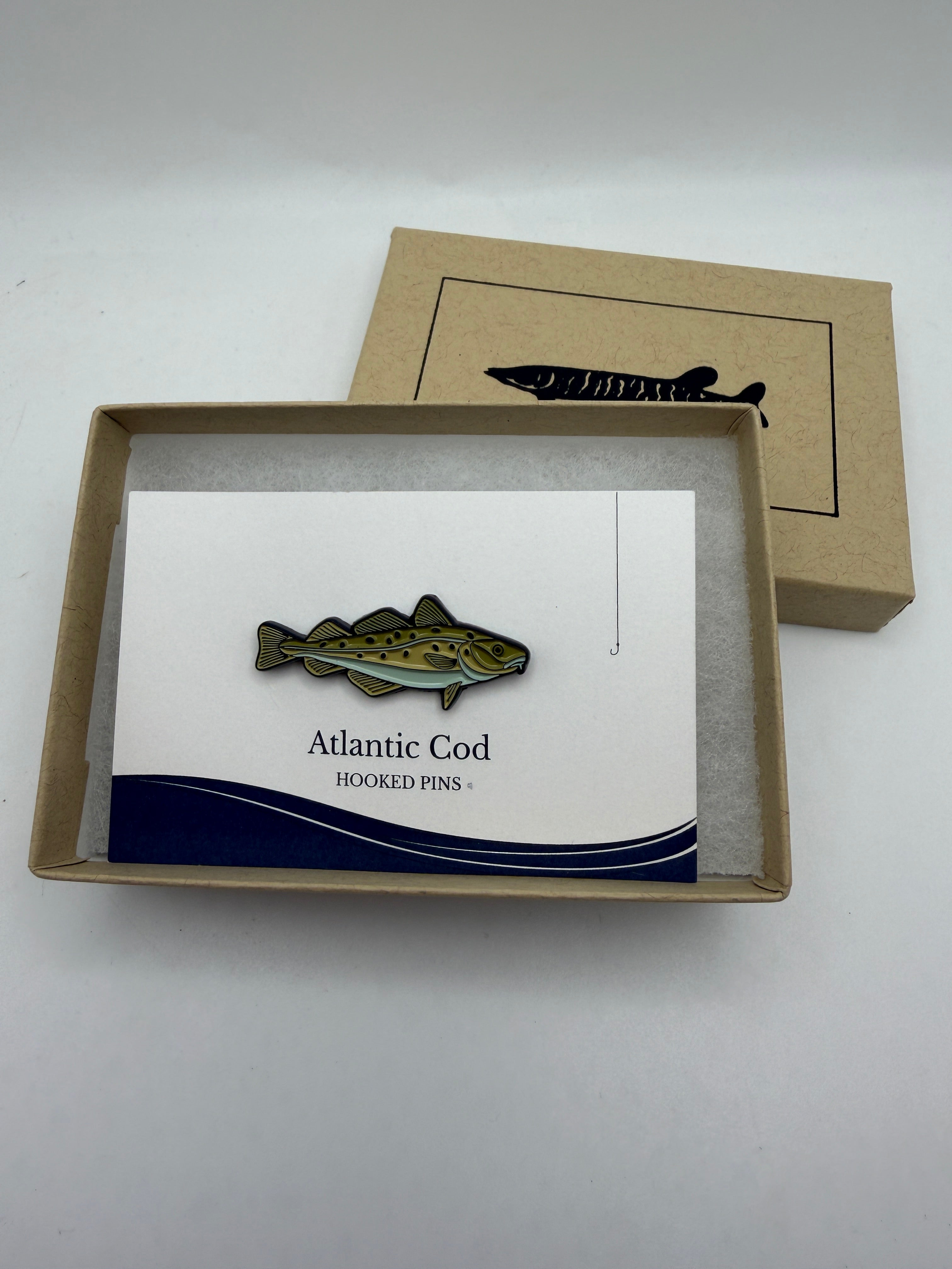 Atlantic Cod - Fish Pin with Gift Box