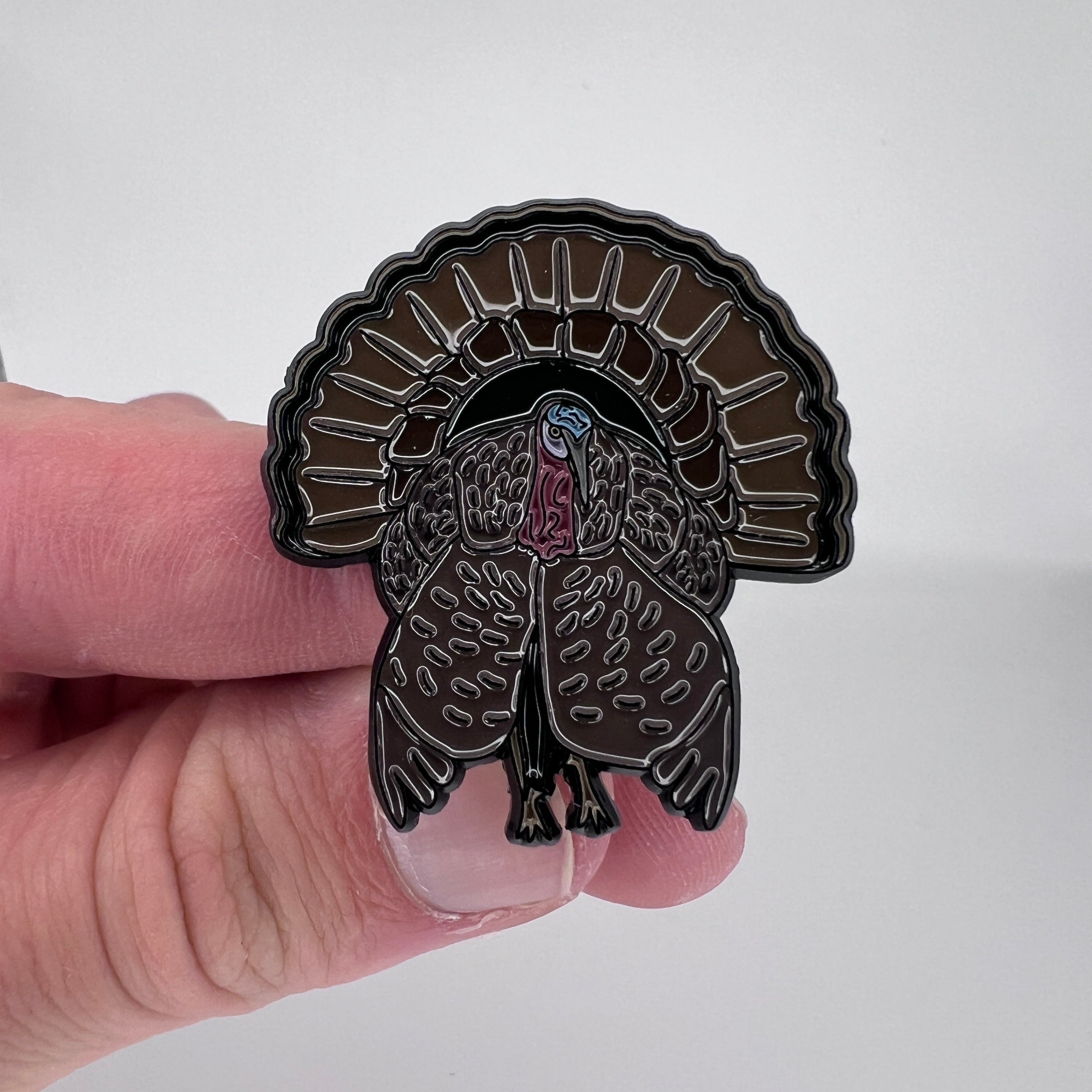 Wild Turkey  - Bird Pin with Gift Box