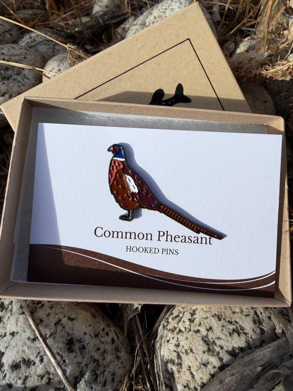 Common Pheasant  - Bird Pin with Gift Box