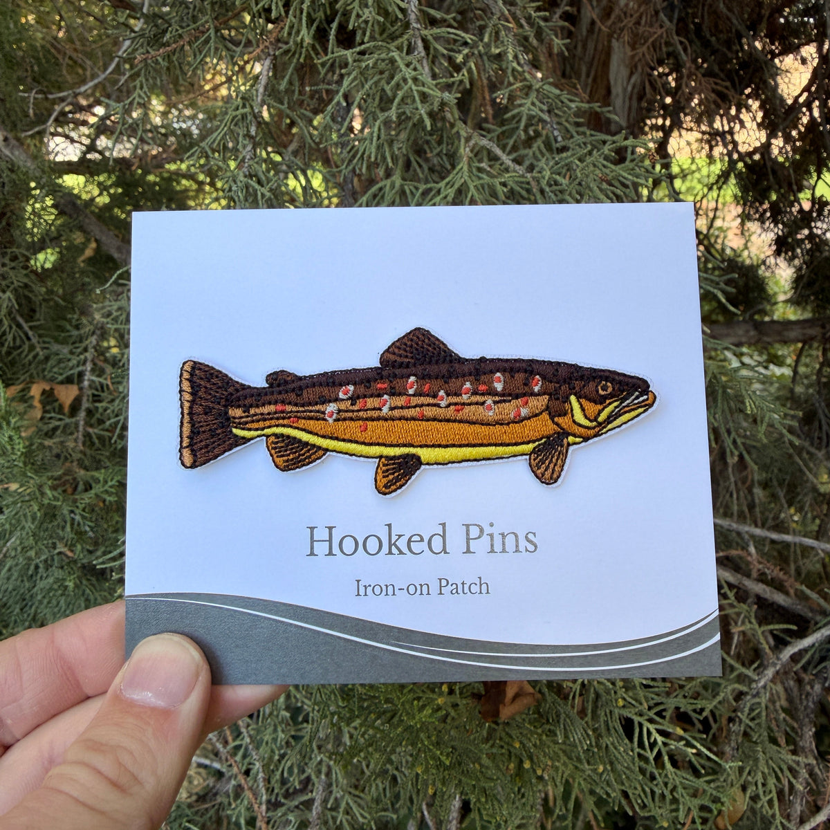 Brown Trout Iron-on Patch