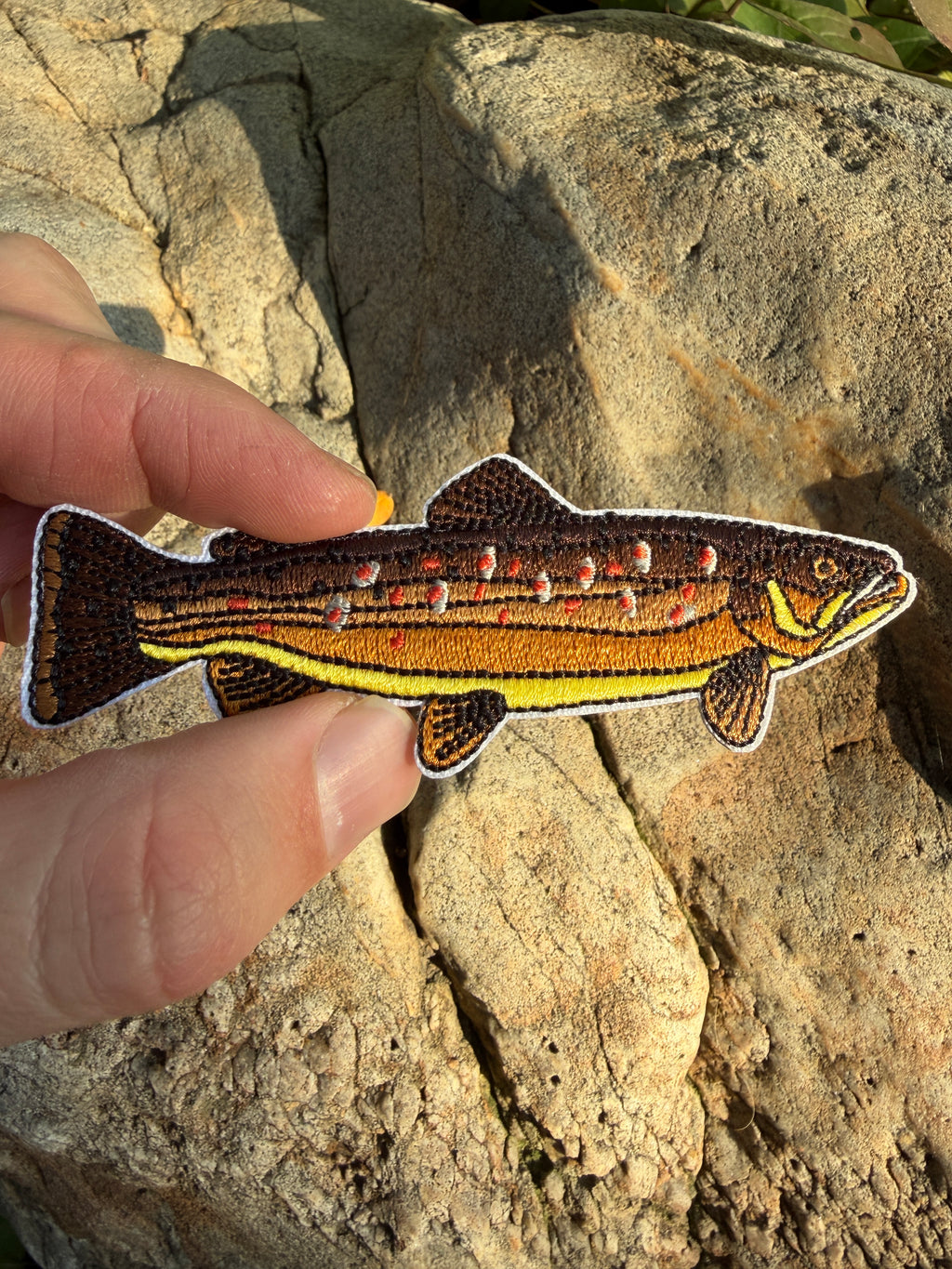 Brown Trout Iron-on Patch