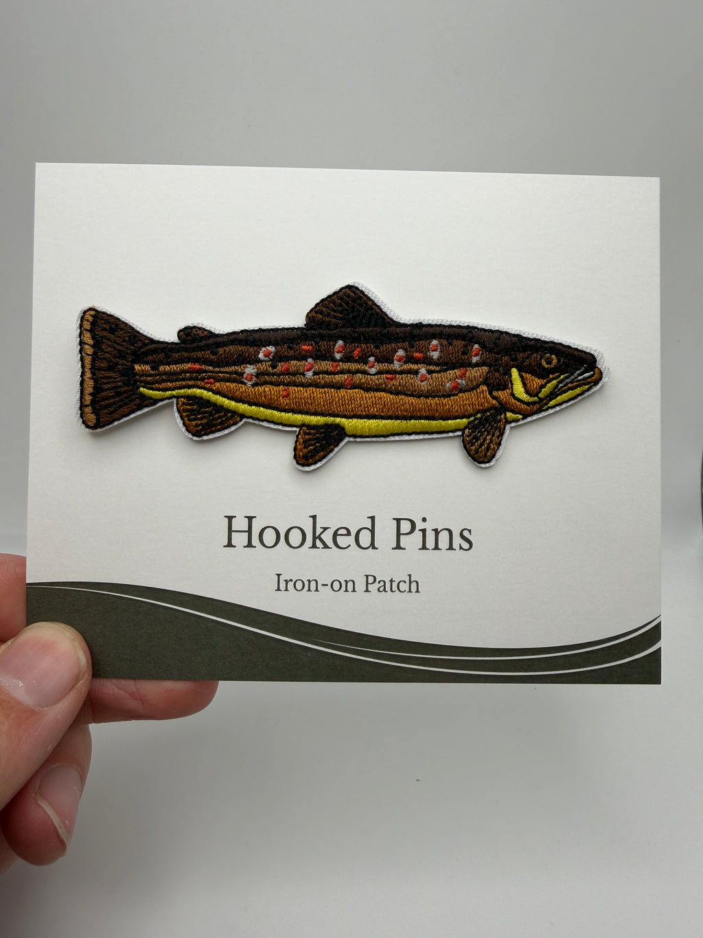 Brown Trout Iron-on Patch