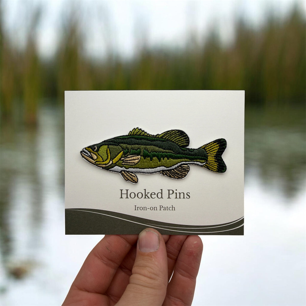 Largemouth Bass Iron-on Patch