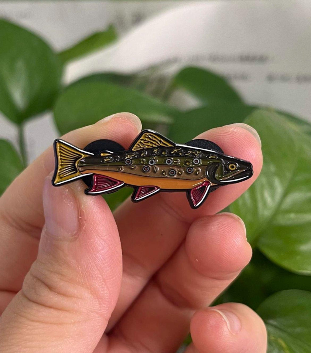 Brook Trout - Fish Pin with Gift Box