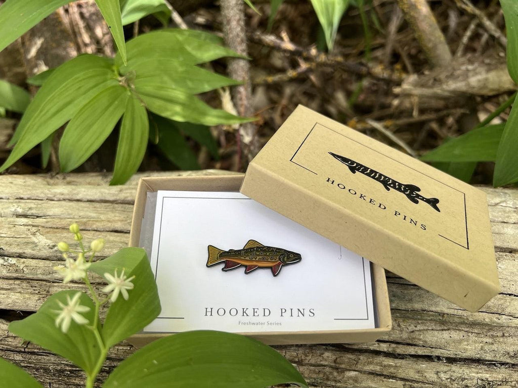 Brook Trout - Fish Pin with Gift Box