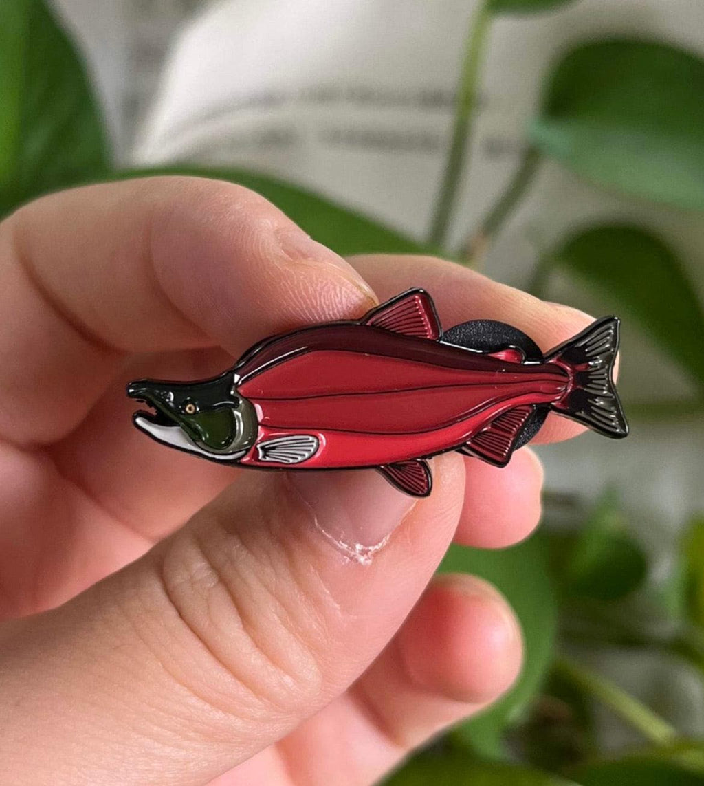 Sockeye Salmon  - Fish Pin with Gift Box