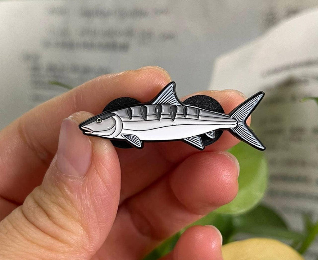 Fishbone Pin Bonefish - Fish Pin with Gift Box – Hooked Pins
