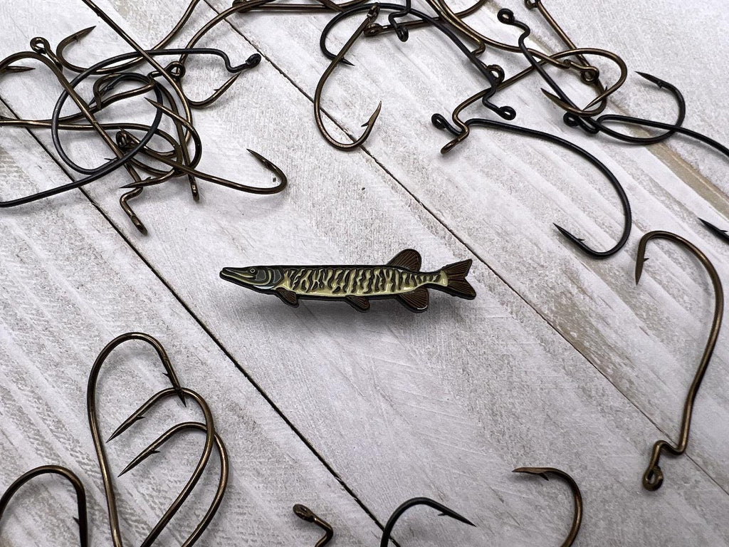 Tiger Muskie  - Fish Pin with Gift Box