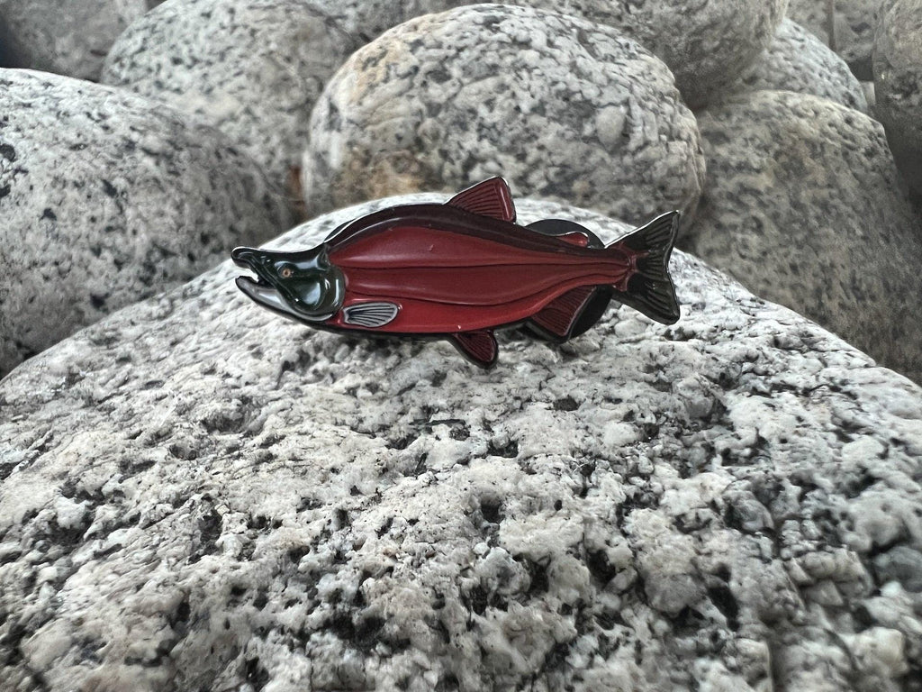 Sockeye Salmon  - Fish Pin with Gift Box