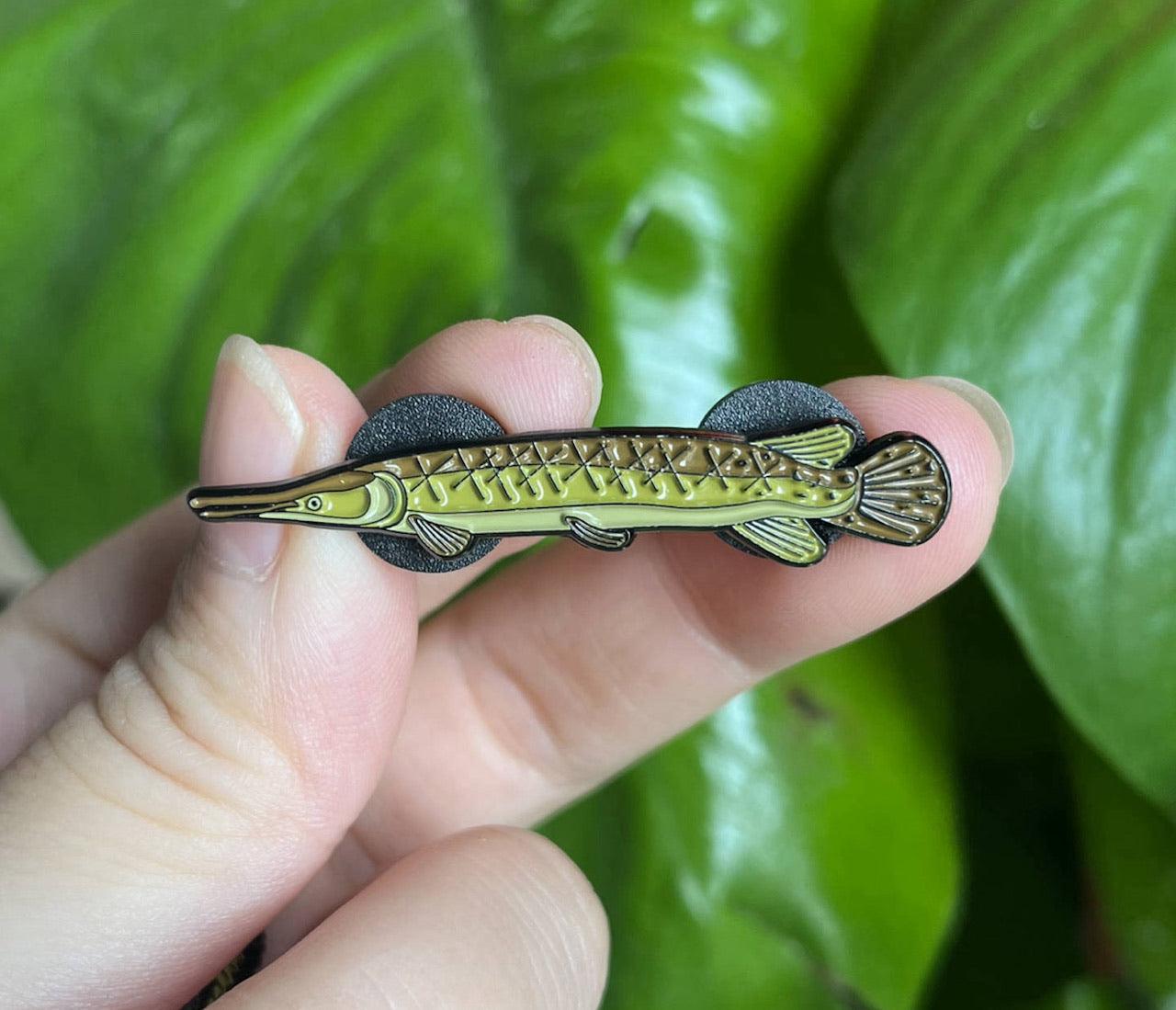 Alligator Gar - Fish Pin with Gift Box